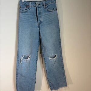 Levi's Light Blue Straight Leg Jeans